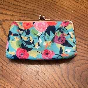 Mary Square Floral Snap Clutch‎ Wallet